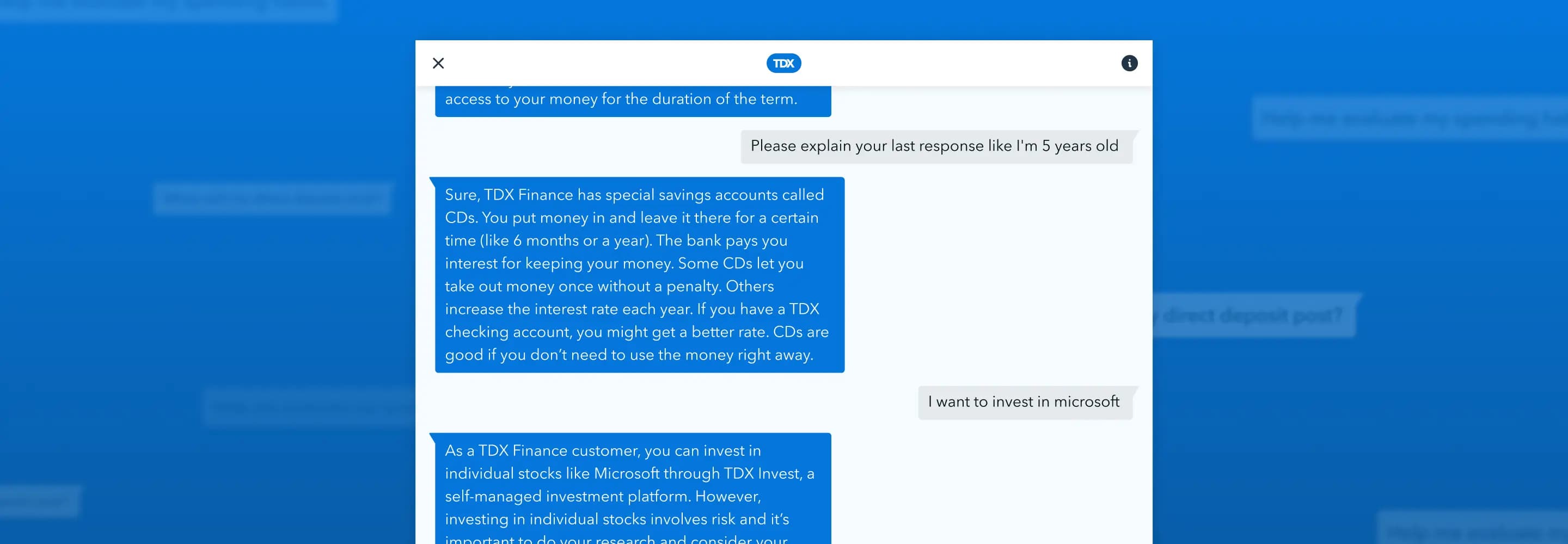Finserv intent mapping