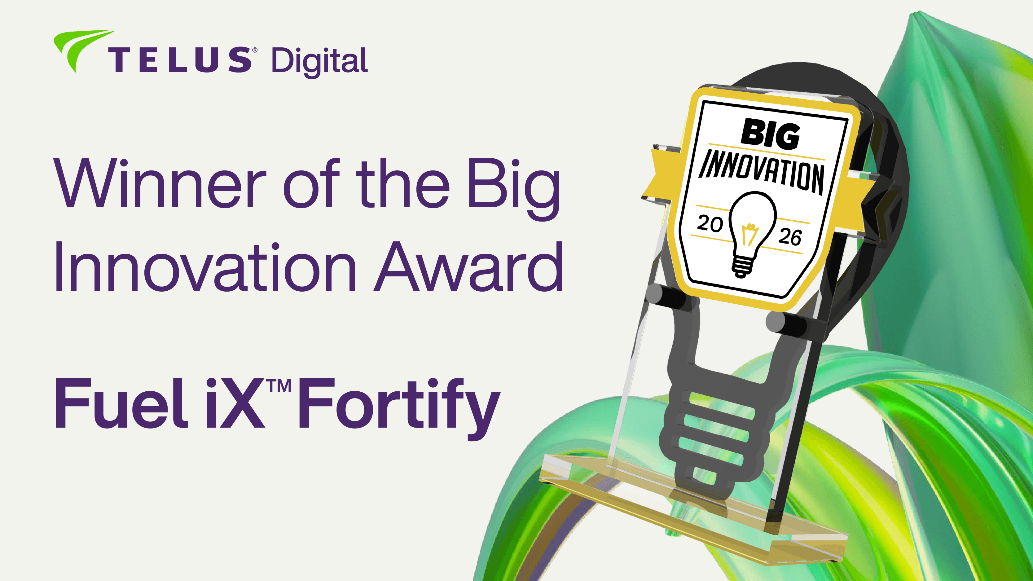 BIG Innovation award logo for Fuel iX Fortify press release