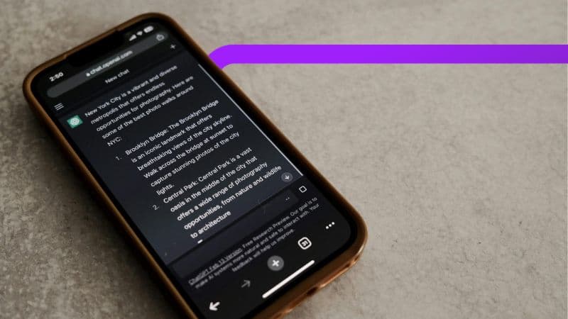 Fuel iX Fortify chatbot on mobile phone
