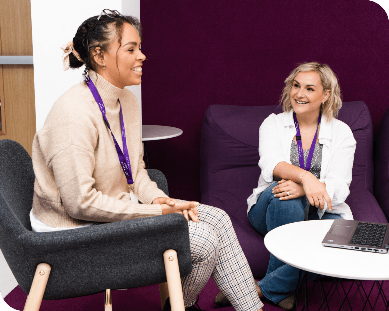 Les membres de l’équipe TELUS Numérique ont engagé une conversation dans l’une de nos installations.