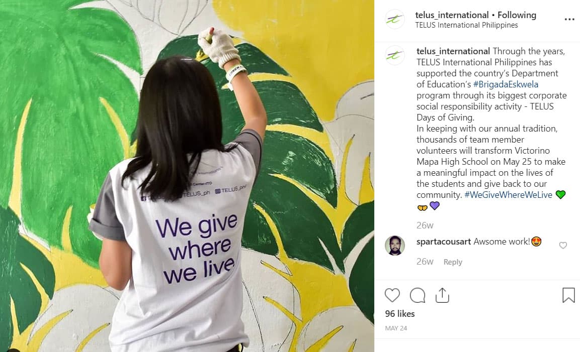 Instagram TELUS-International-Example