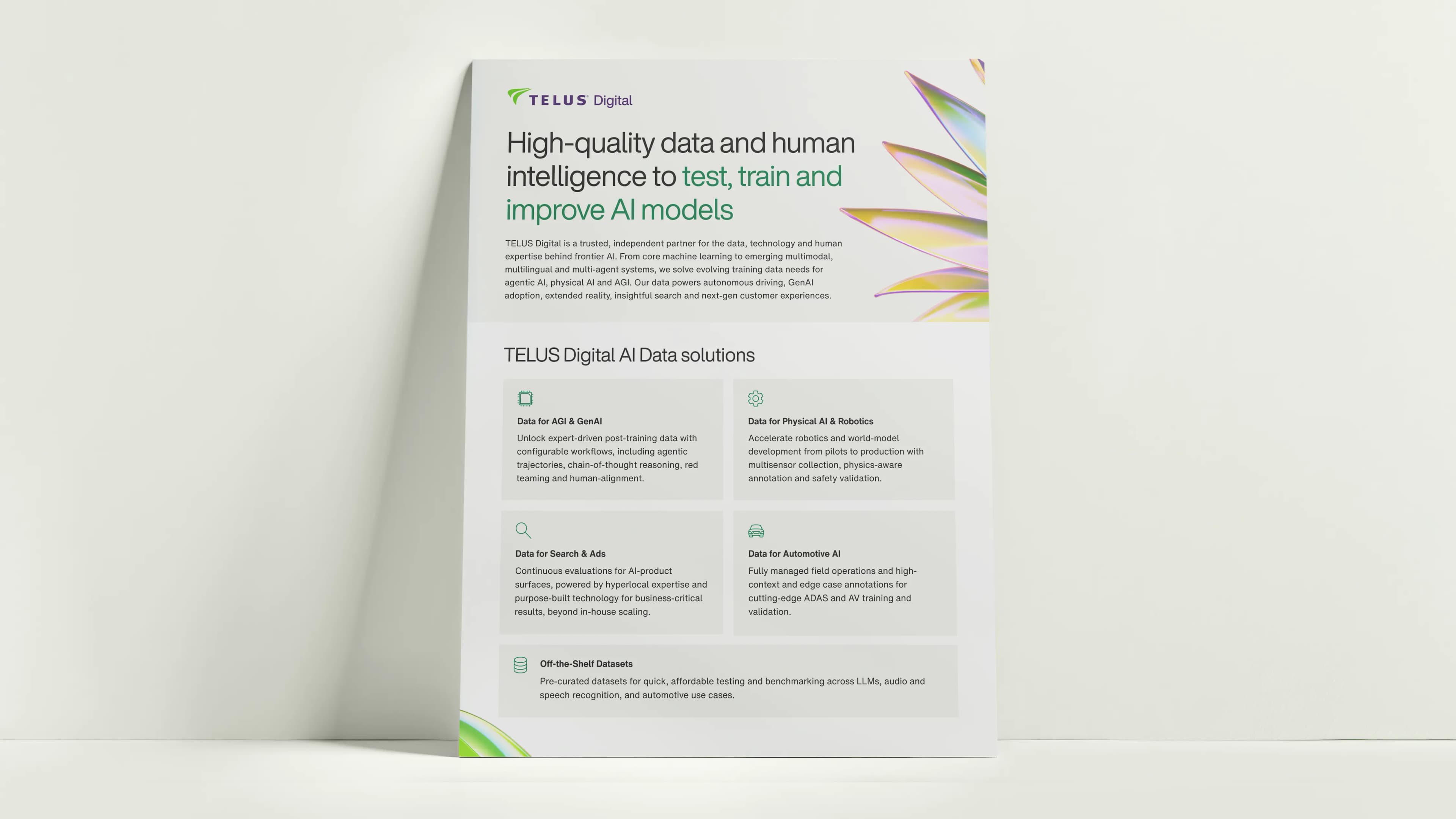TDX Brochure AI Data Solutions