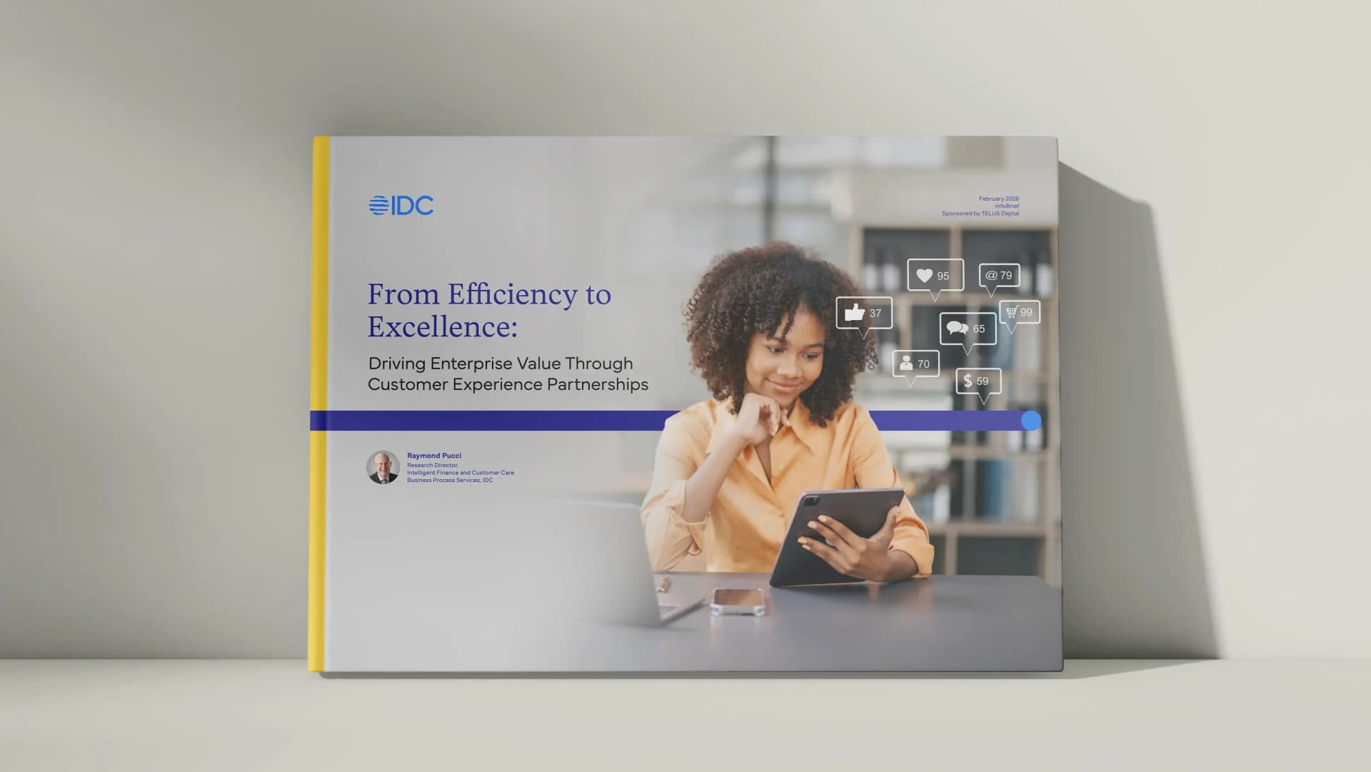 Mockup image of the IDC InfoBrief "From Efficiency to Excellence: Driving Enterprise Value Through Customer Experience Partnerships"