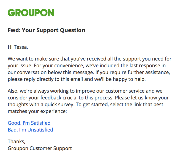 Groupon customersupport
