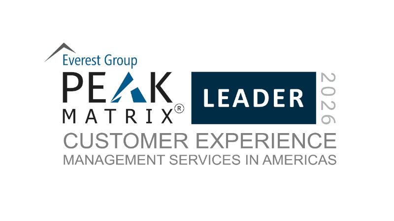 Everest Group CXM PEAK Matrix Leader badge 2026