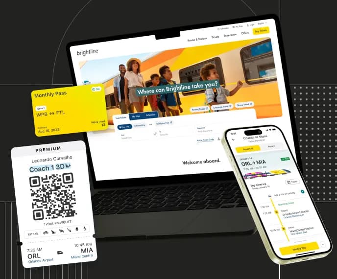 Brightline mobile foreground