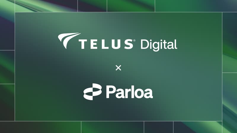 Parloa + TELUS Digital press release graphic