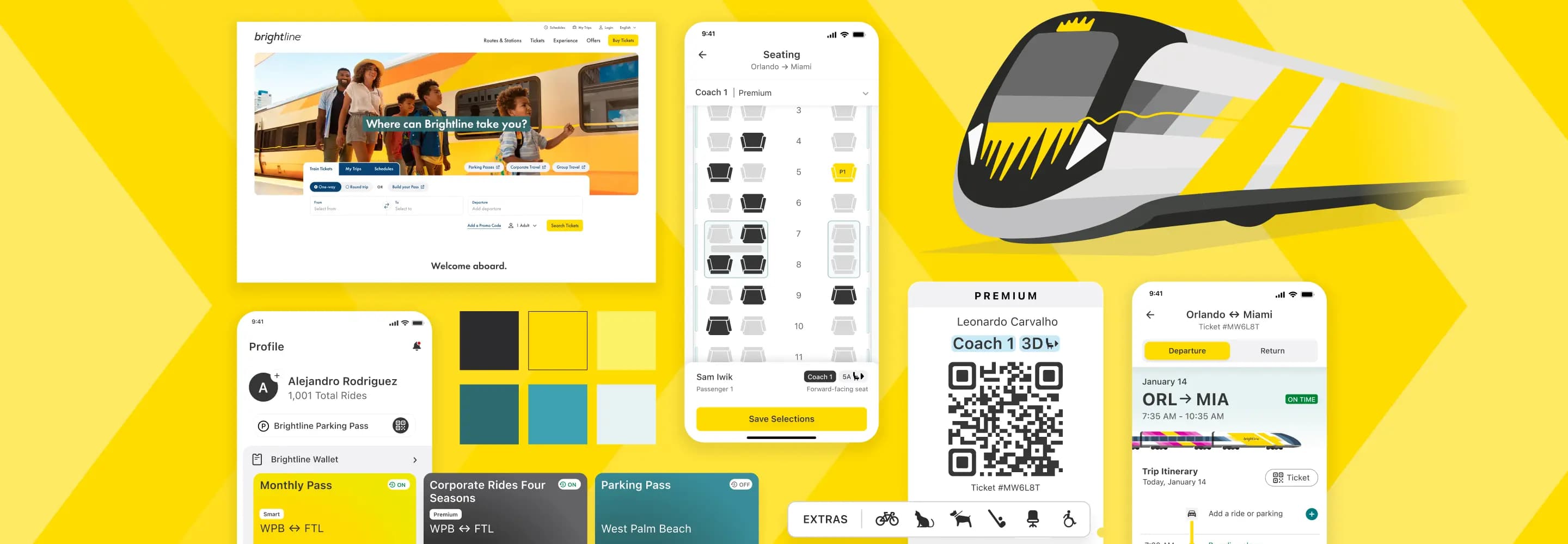 Brightline design samples